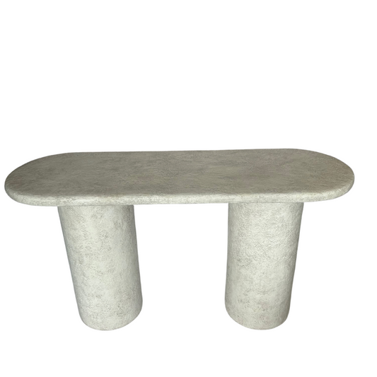 Faux Concrete Console Table