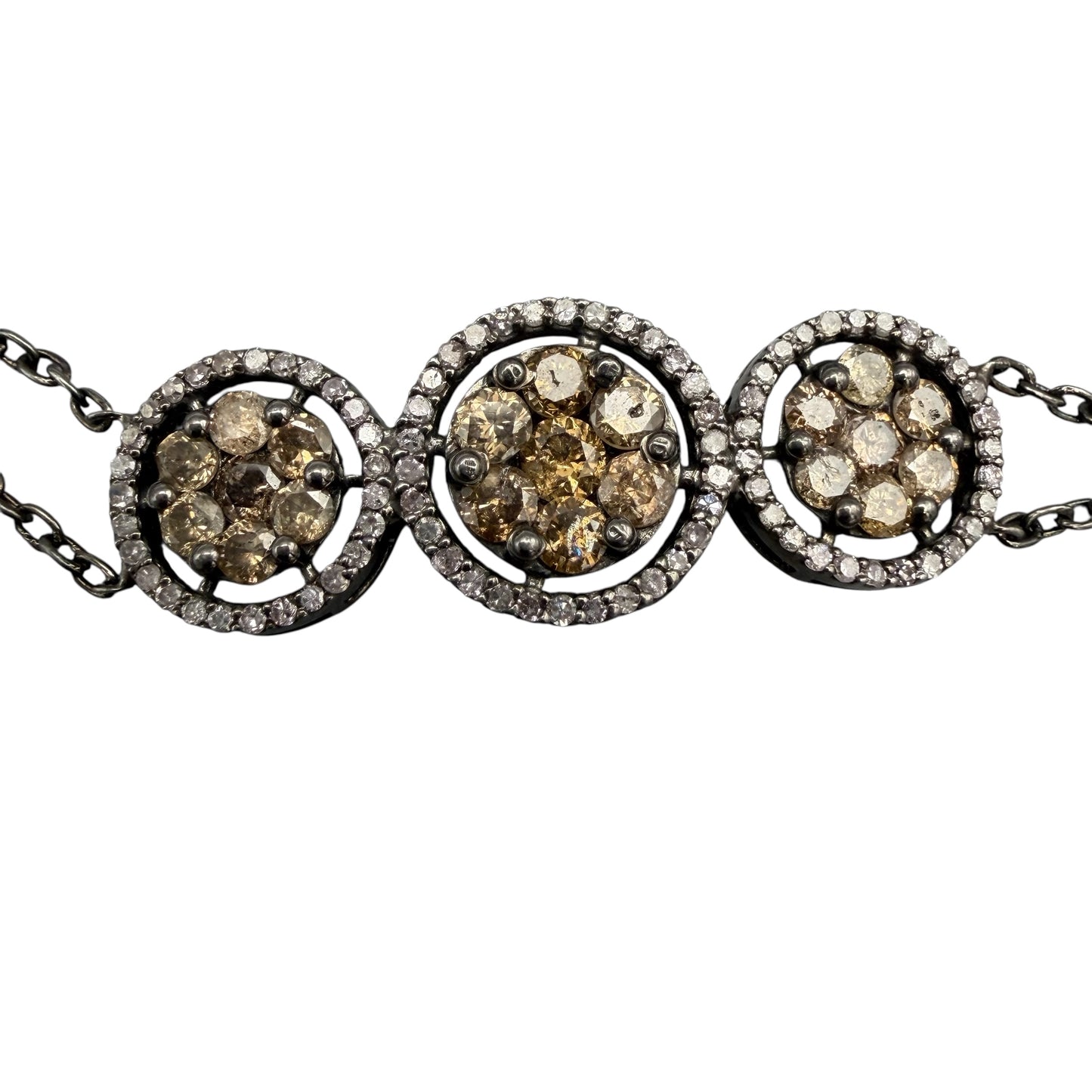 Cognac & White Diamond Bracelet