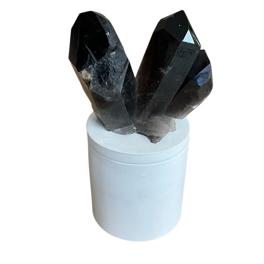 Triple Smoky Quartz Generator Gardenia Candle