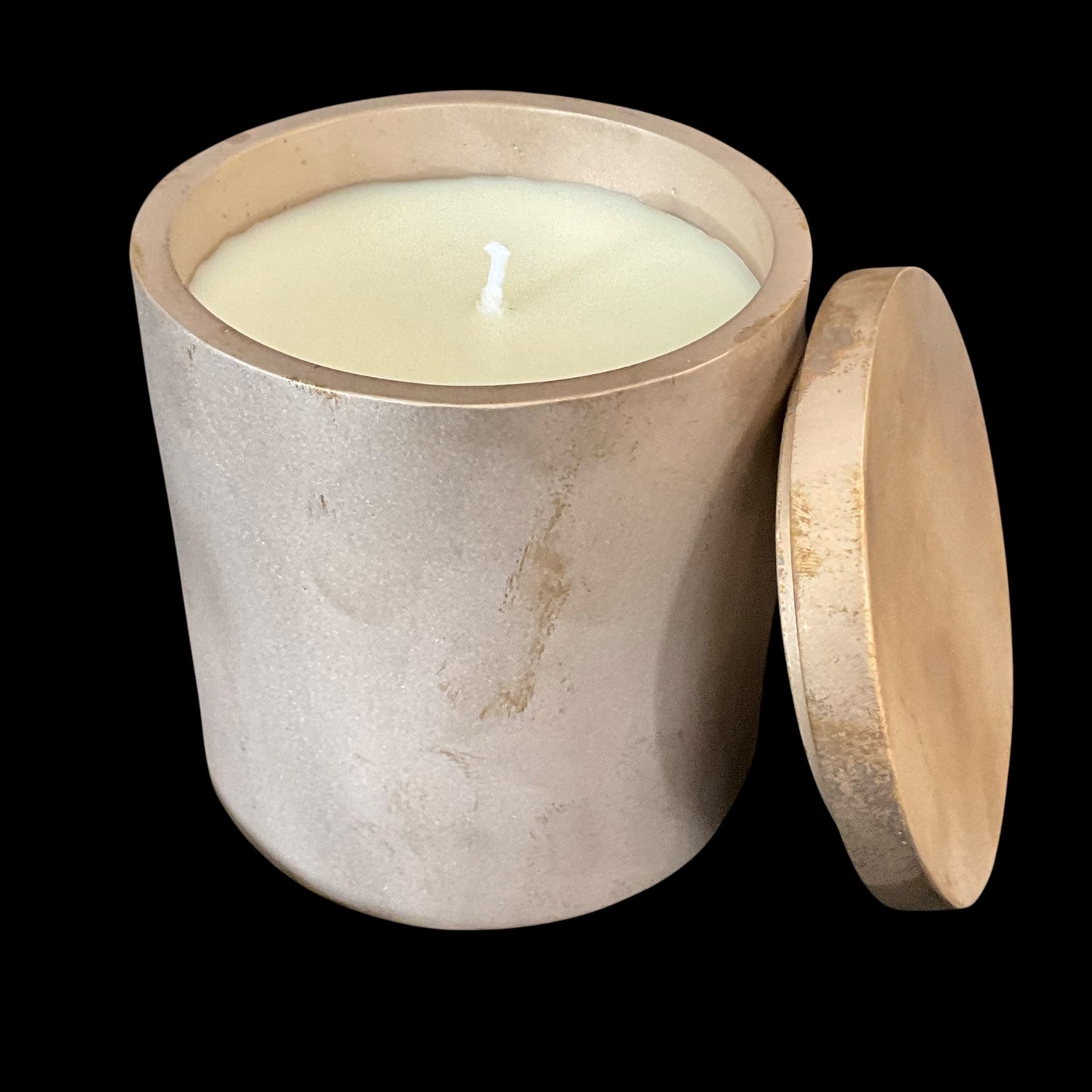 Solid Bronze Gardenia Candle with Lid Y