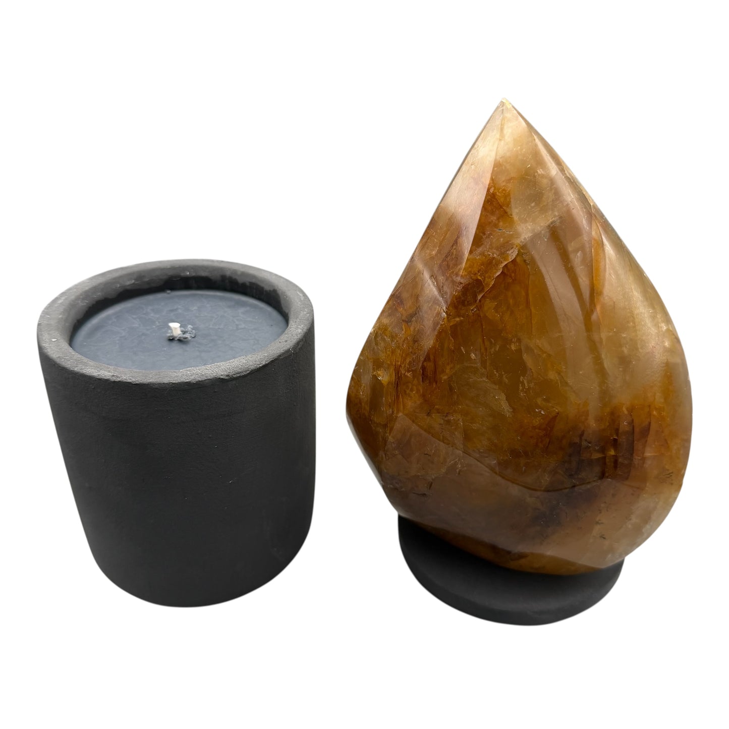 369 For House of Nulla Black Rose Candle with Golden Healer 19
