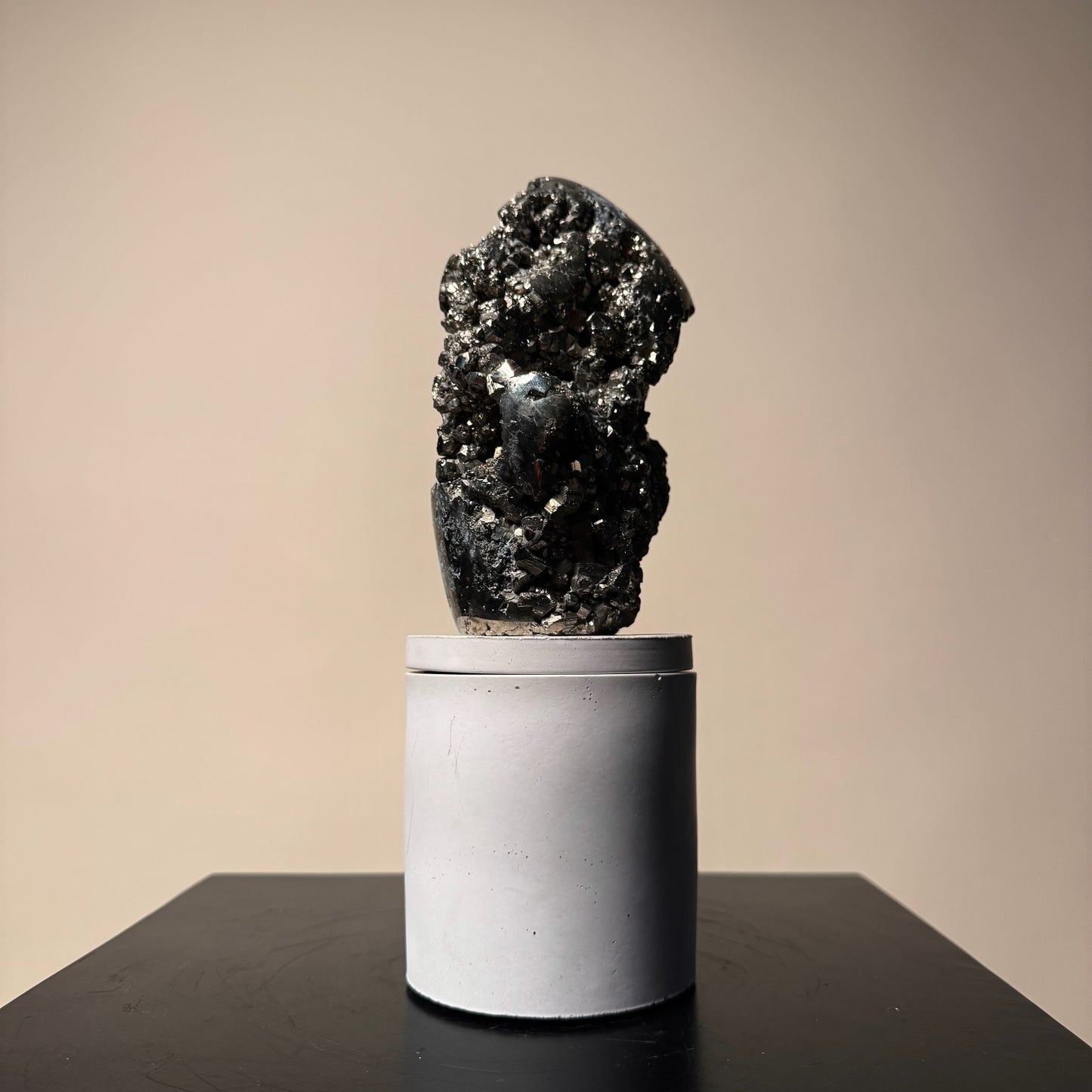 Abstract Pyrite Lid Gardenia Candle #4