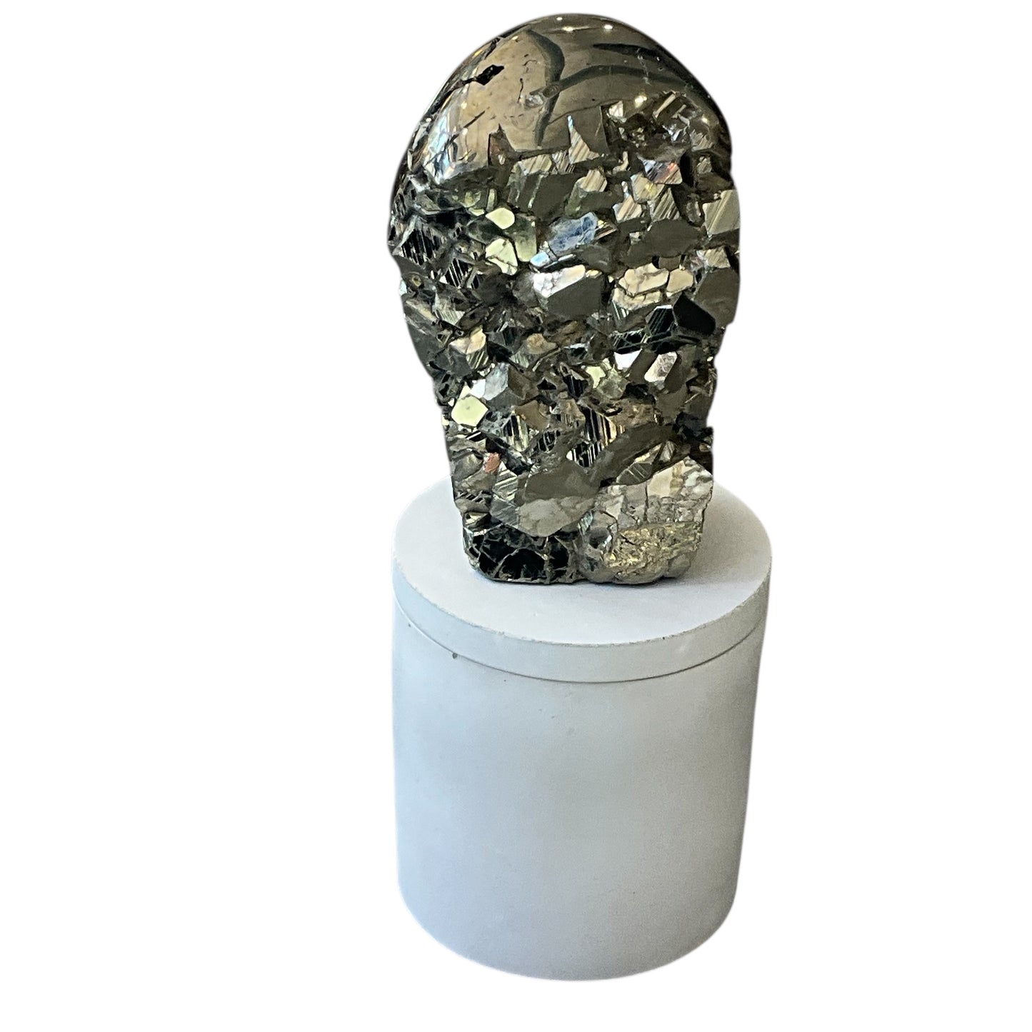Abstract Pyrite Lid Gardenia Candle #6