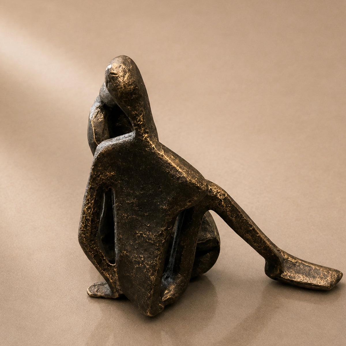 Vintage Bronze Male & Female Small Sculpture
