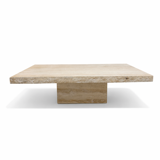 MId-Century Travertine Coffee Table