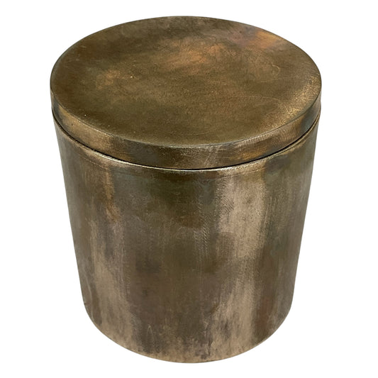 #F Solid Bronze Gardenia Candle with Lid