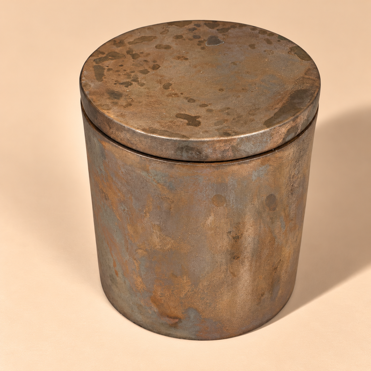 Solid Bronze Gardenia Candle with Lid  #S