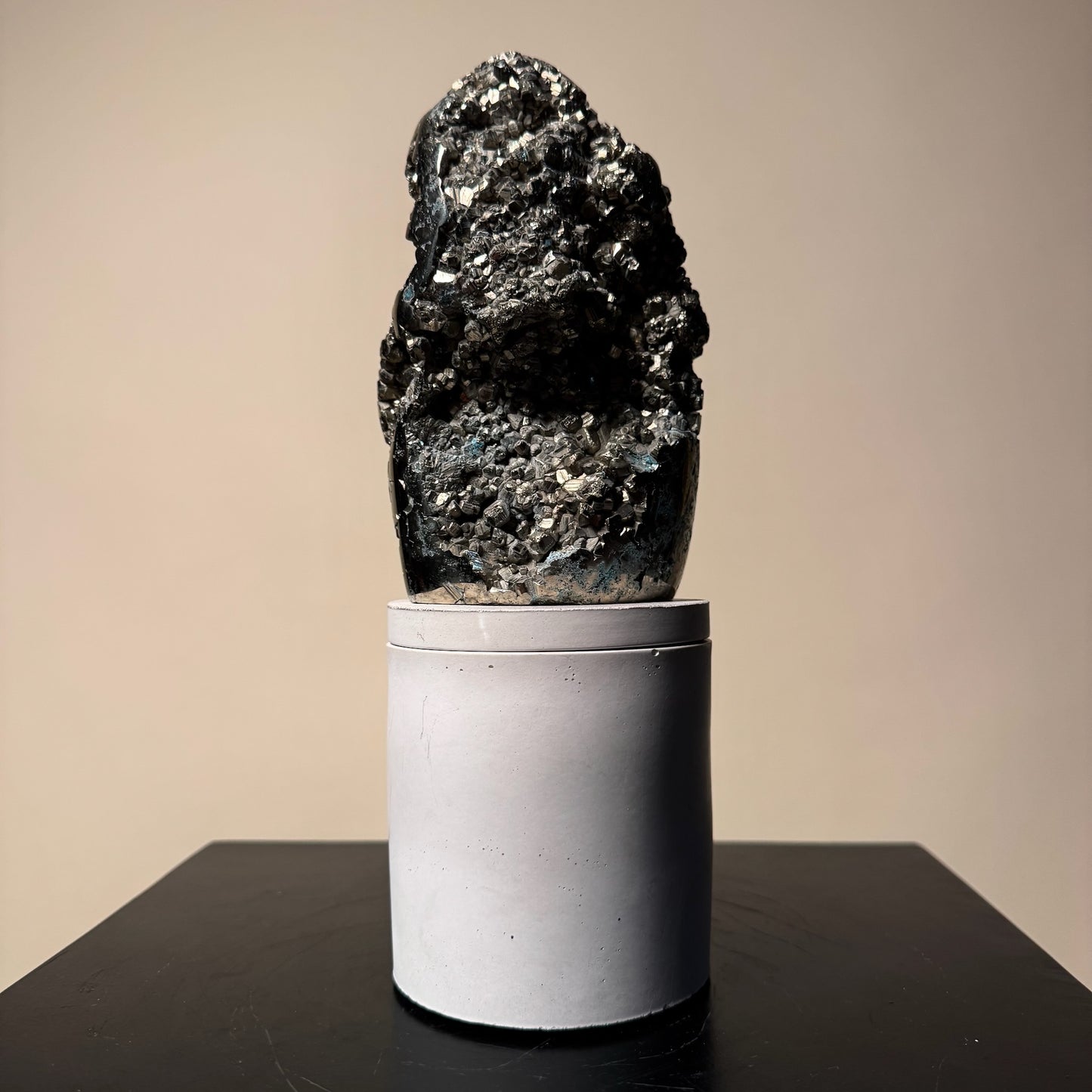 Abstract Pyrite Lid Gardenia Candle #4