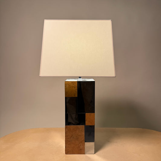 Vintage 1970’s Paul Evan’s Large Cityscape Lamp