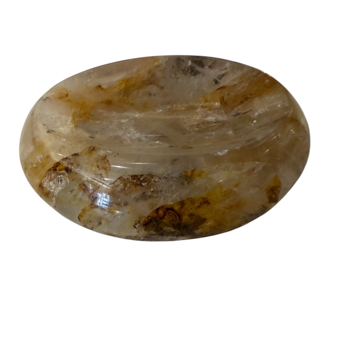 Golden Healer Crystal Display Bowl / Ashtray