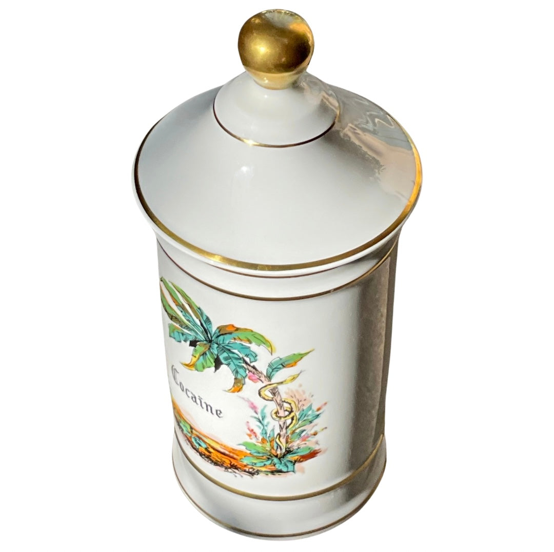 Limoges Vintage Apothecary Jar with Lid