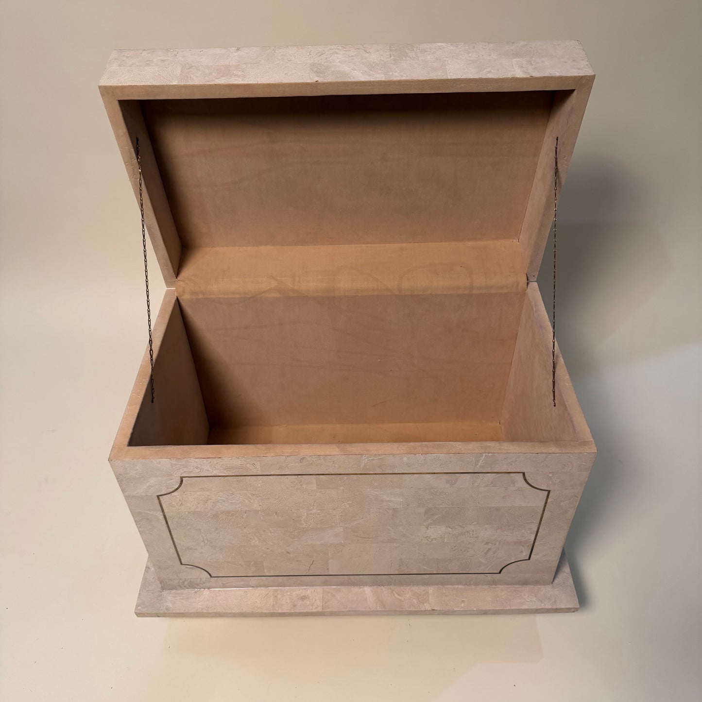 Maitland Smith Tessellated Stone Trunk Box