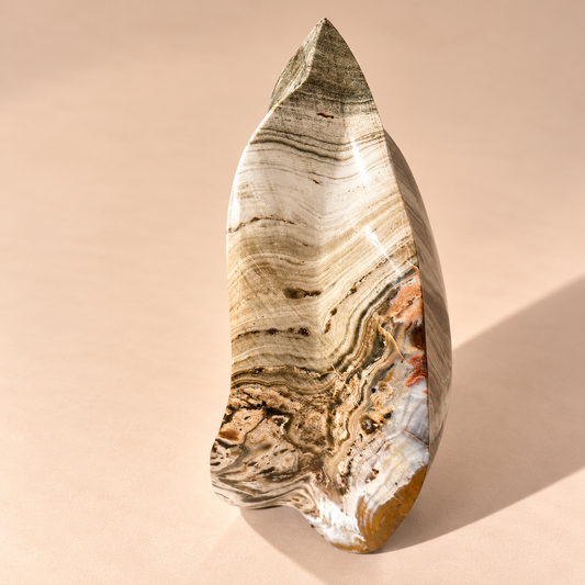 Angel Jasper Free-Standing Abstract Stone Crystal