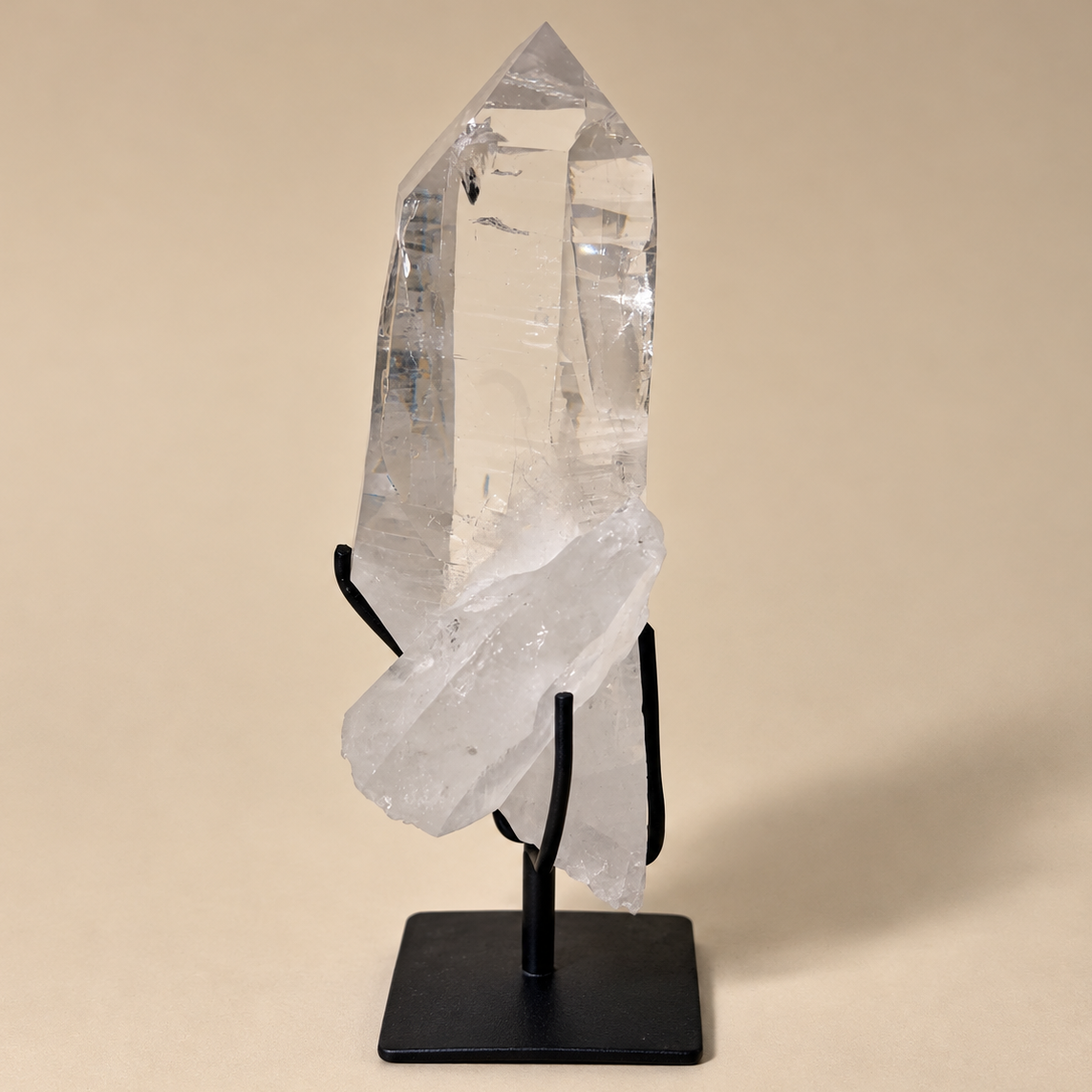 Lemurian Generators Quartz Crystal on Stand