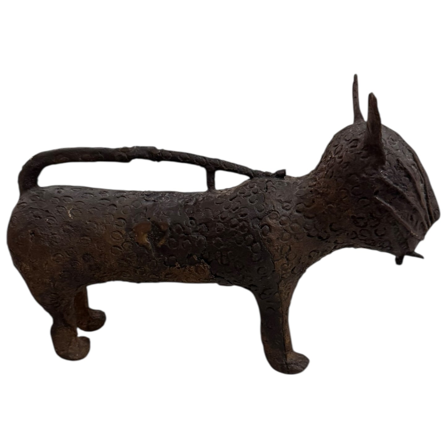 Vintage Benin Bronze Leopard