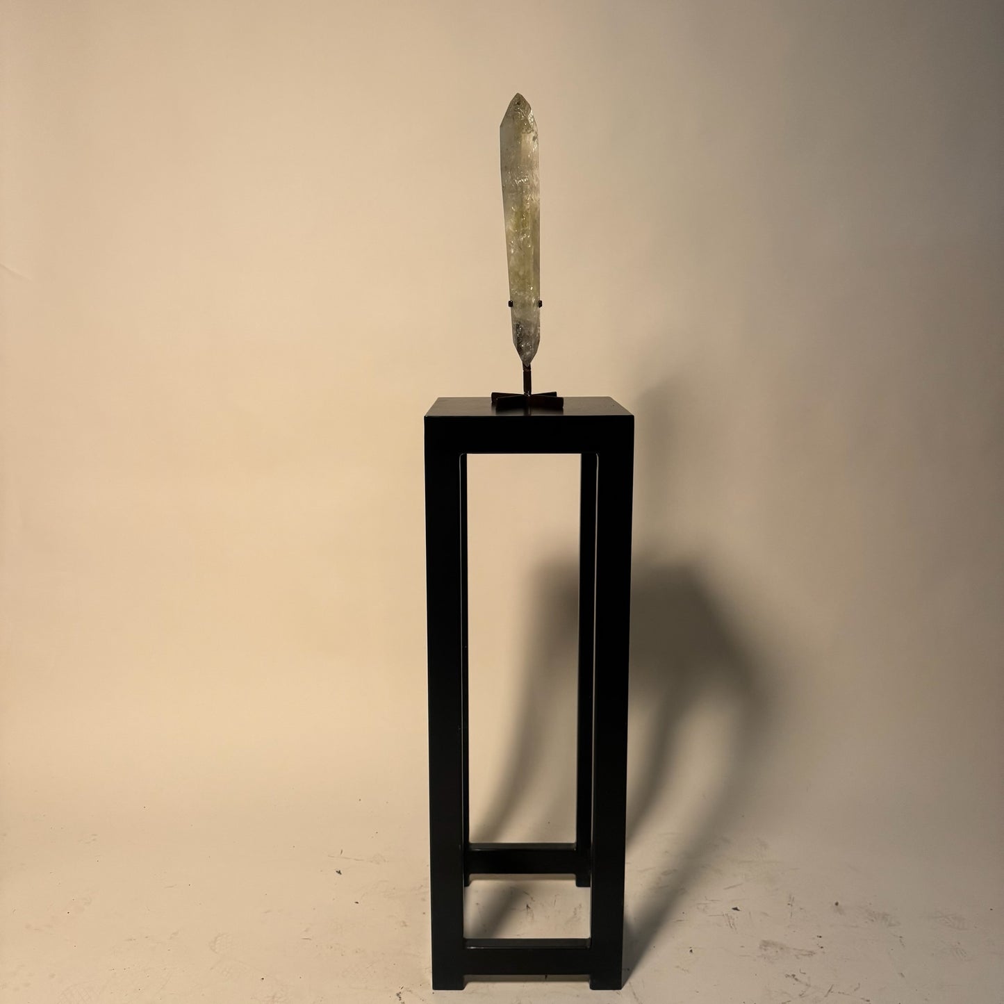 Natural Citrine Crystal Point on Custom Stand