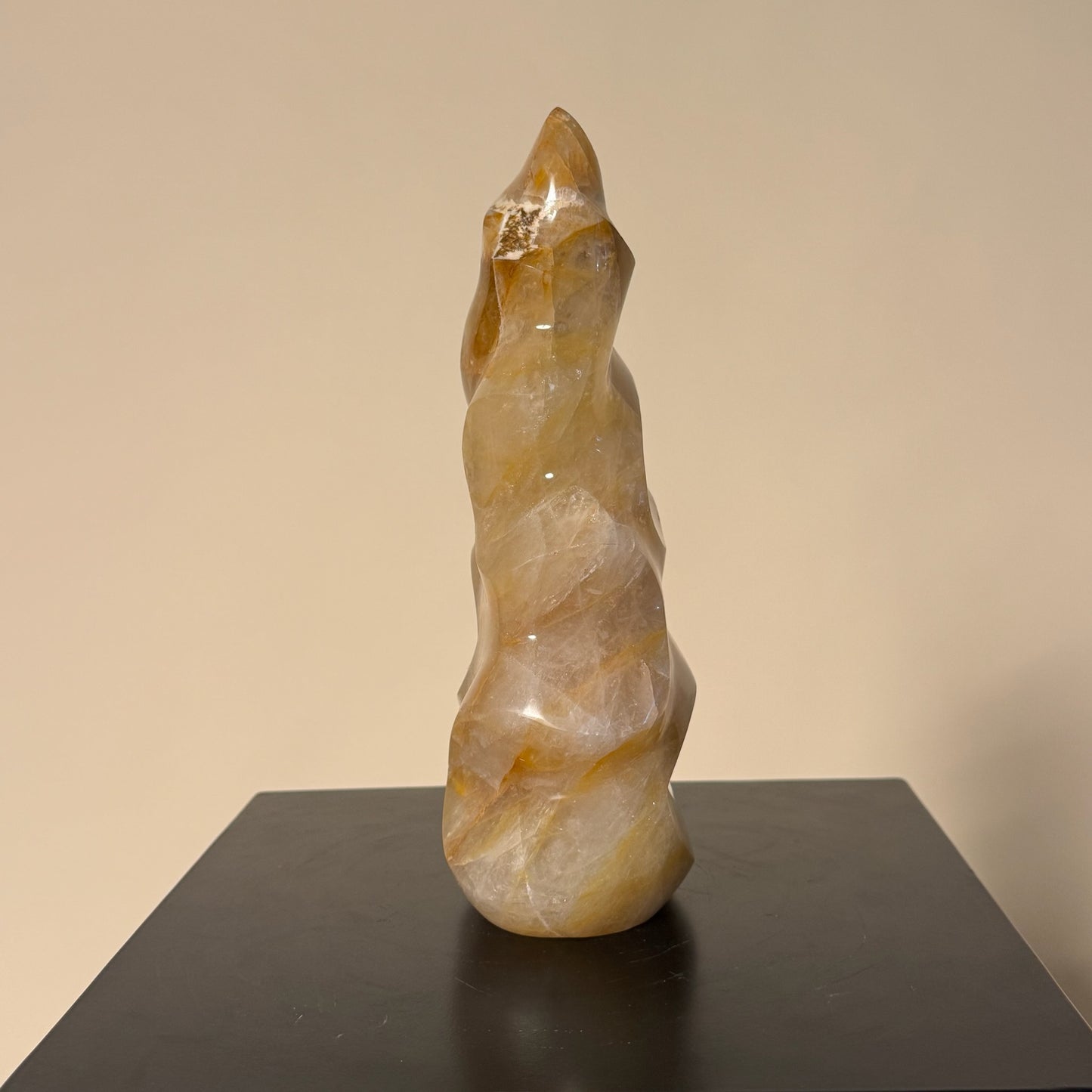 Light Golden Healer Spiral Cut Crystal