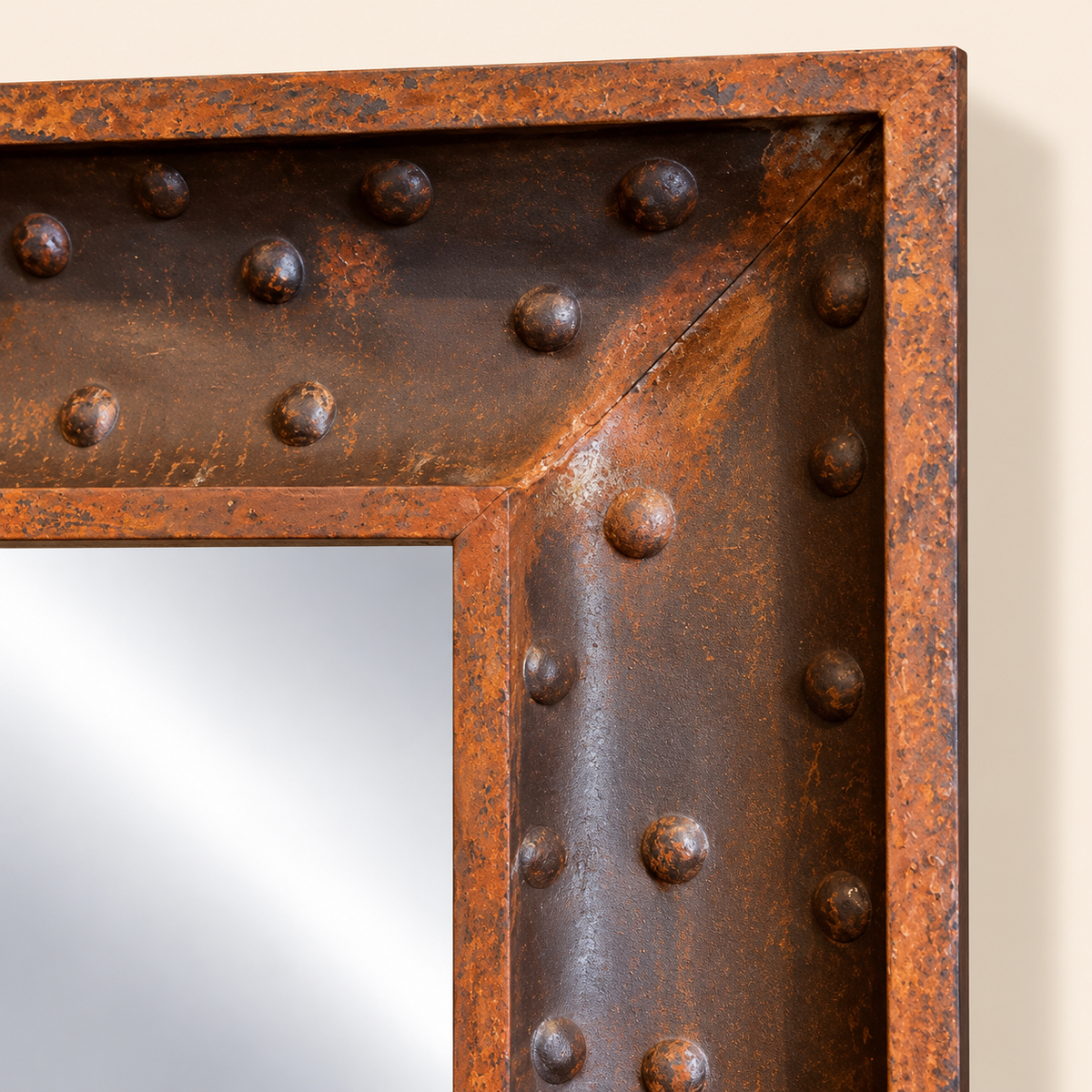 Vintage Brutalist Mirror