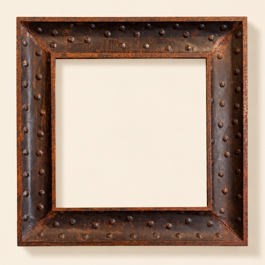 Vintage Brutalist Mirror