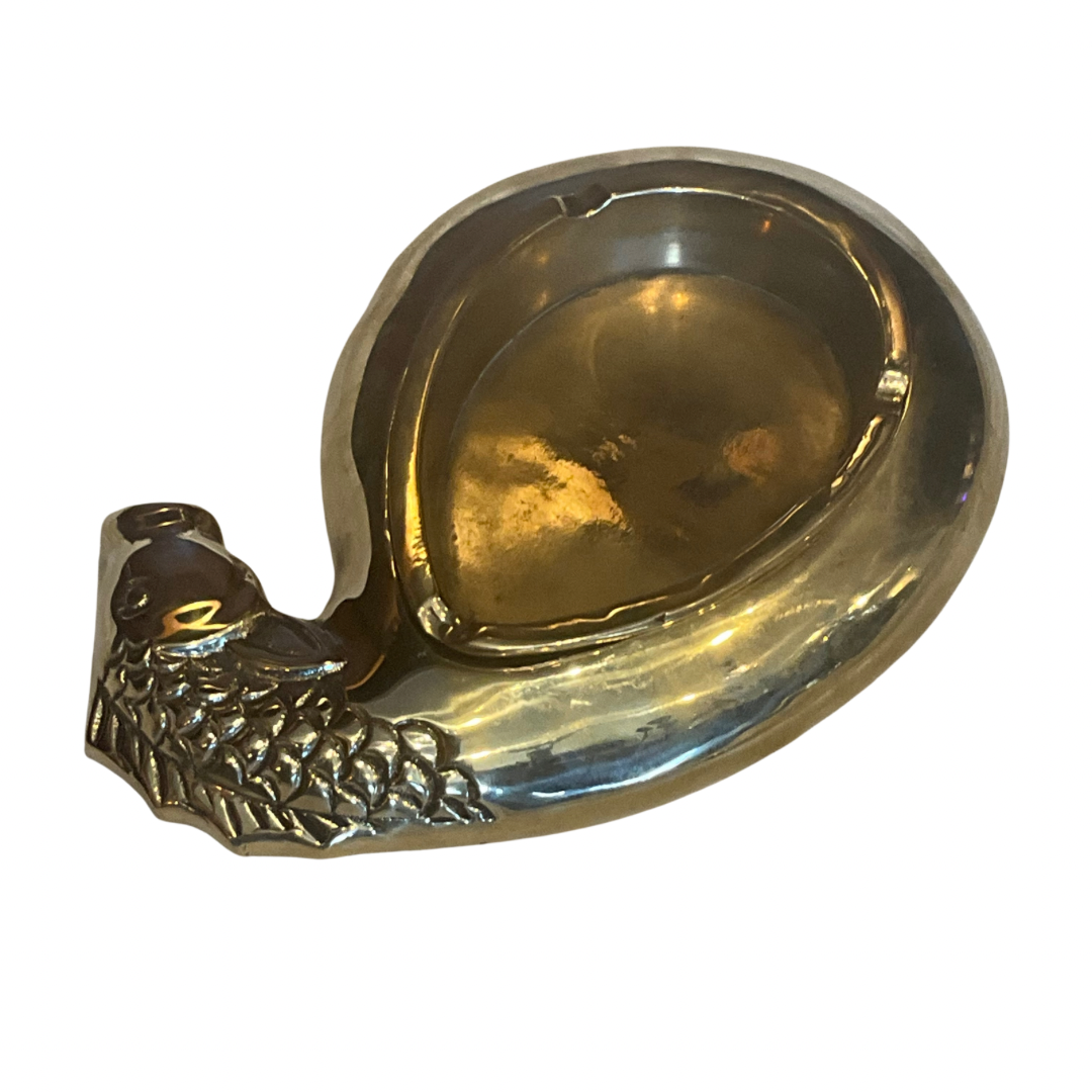 MCM Brass Seahorse Ashtray