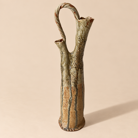 Ceramic Pottery Hand-Crafted Vintage Vase