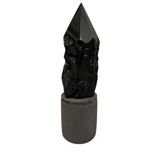 369 For House of Nulla Black Rose Candle with Obsidian Lid 7