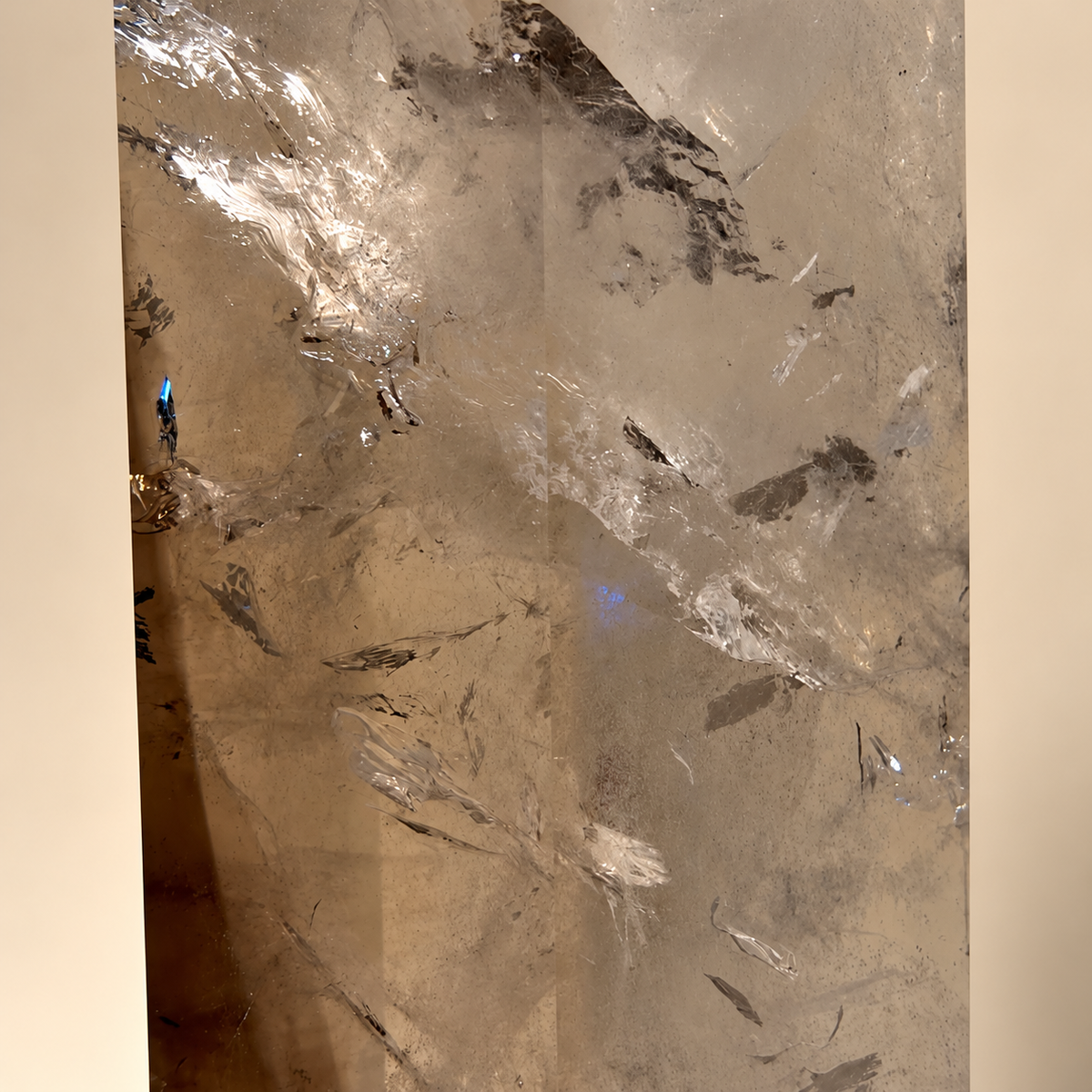 Smoky Quartz Point On Stand 27 lbs