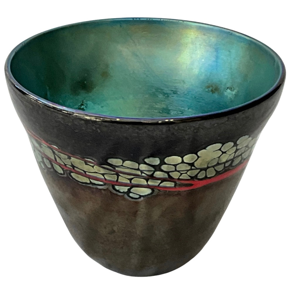 Hand-Blown Glass Decorative Bowl