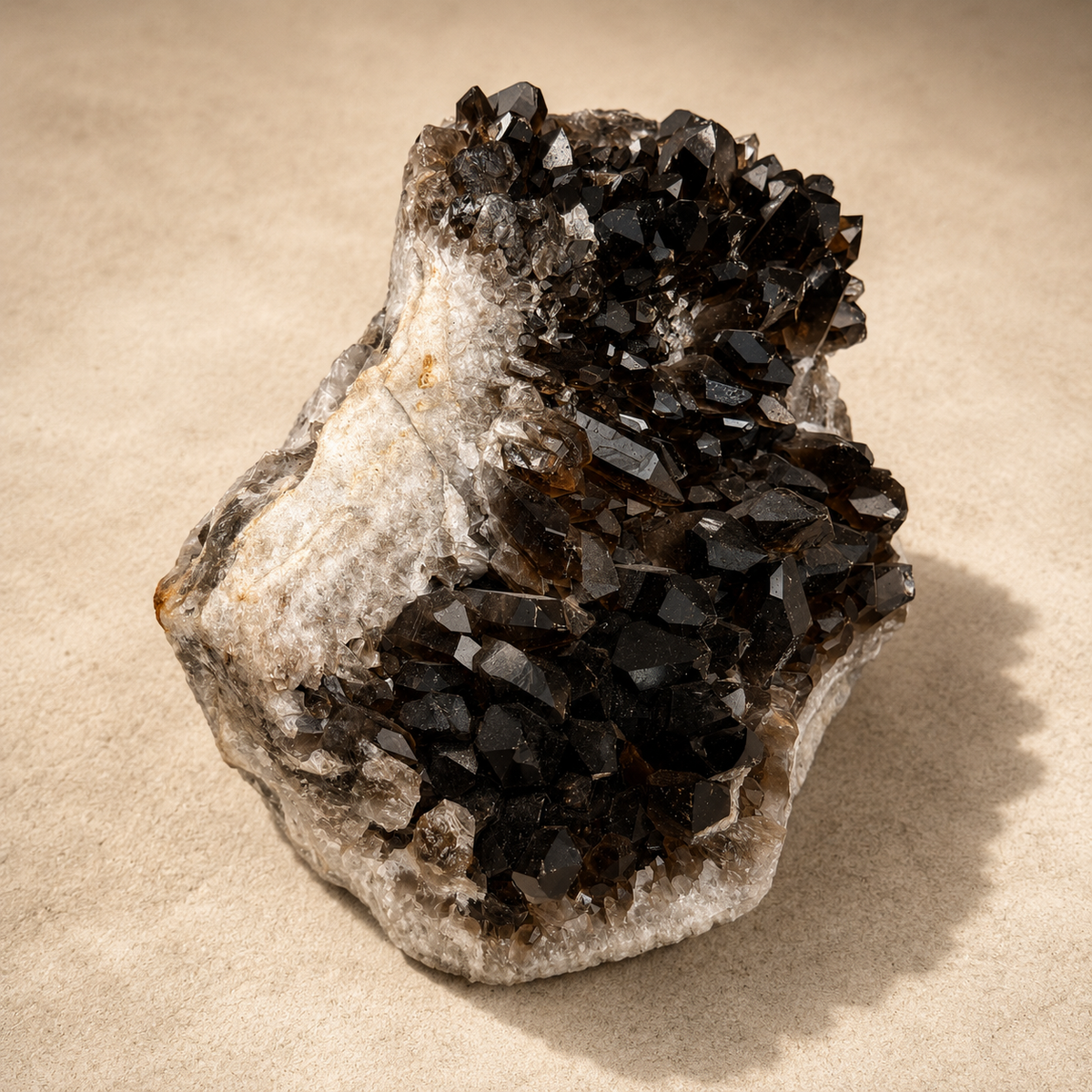 Smoky Quartz Generators Free-Standing Cluster