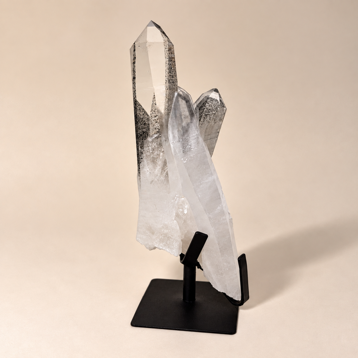 Phantom Quartz Crystal Triple Generator on Metal Stand