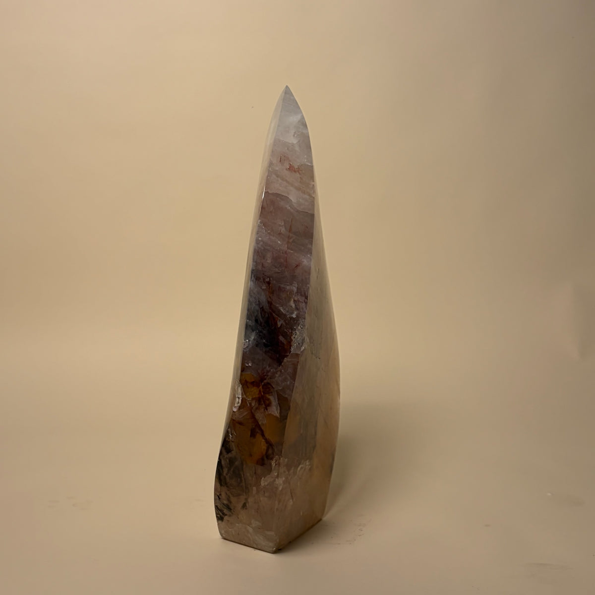 Golden Healer Large Flame Crystal