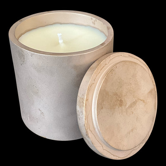 Solid Bronze Gardenia Candle with Lid W