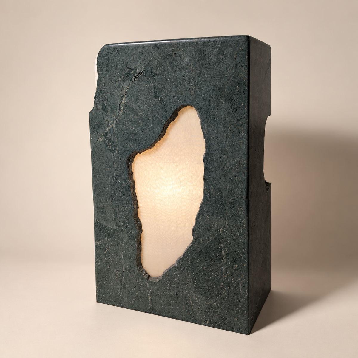 Hovave Rappaport 1996 Signed Marble Sculptural Floor Lamp