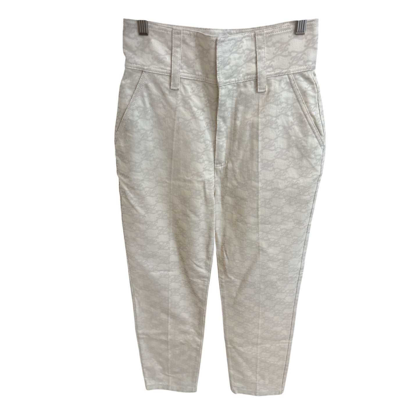 Fendi White Denim Logo Jack & Pants