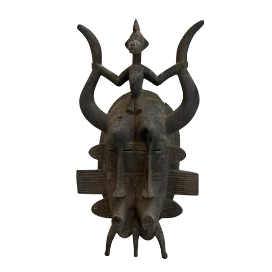Senufo Carved Double Mask