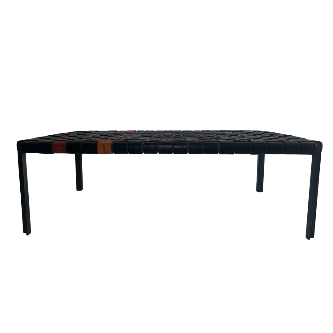 Laverne TG-18 Small Woven Leather Bench