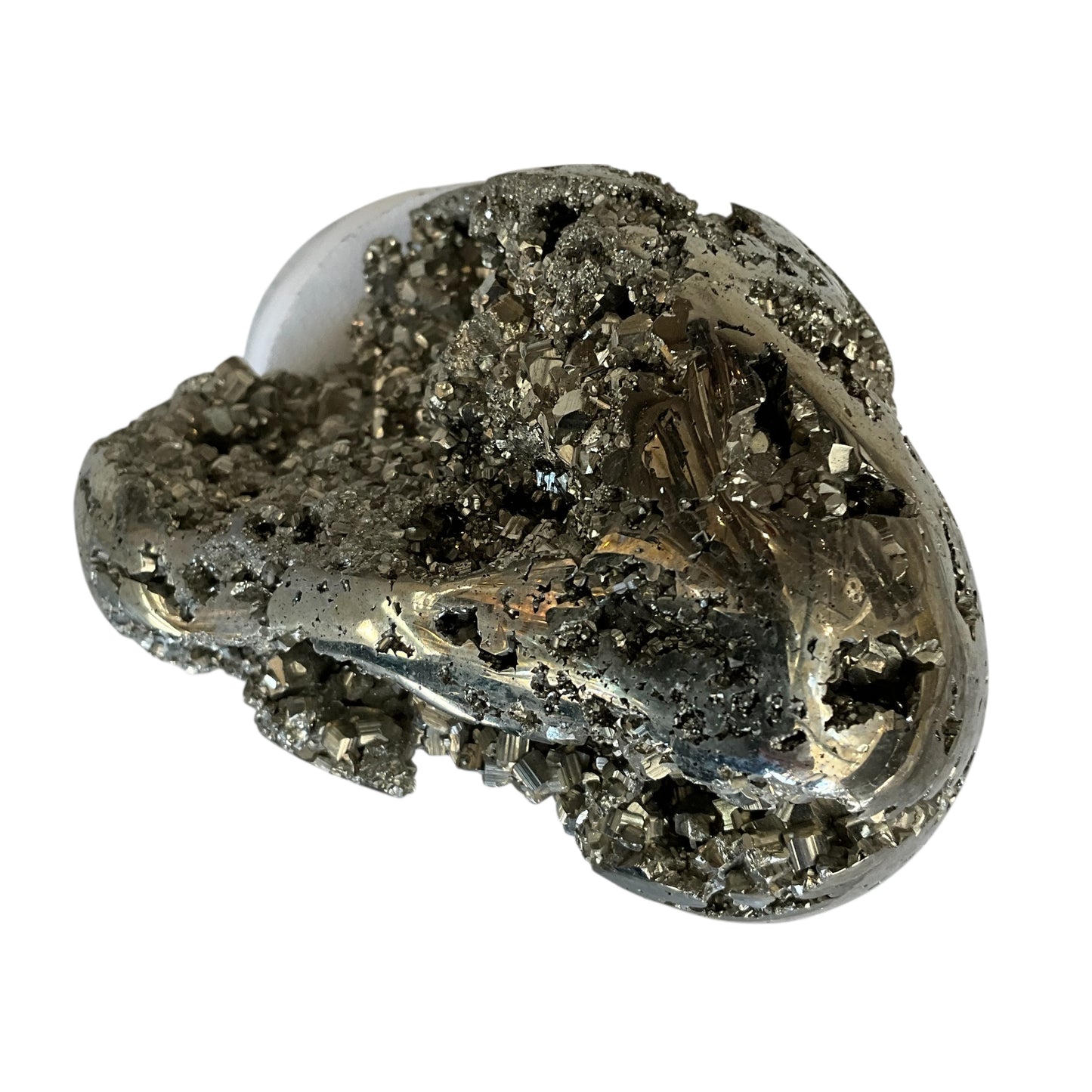 Large Abstract Pyrite Lid Gardenia Candle #2