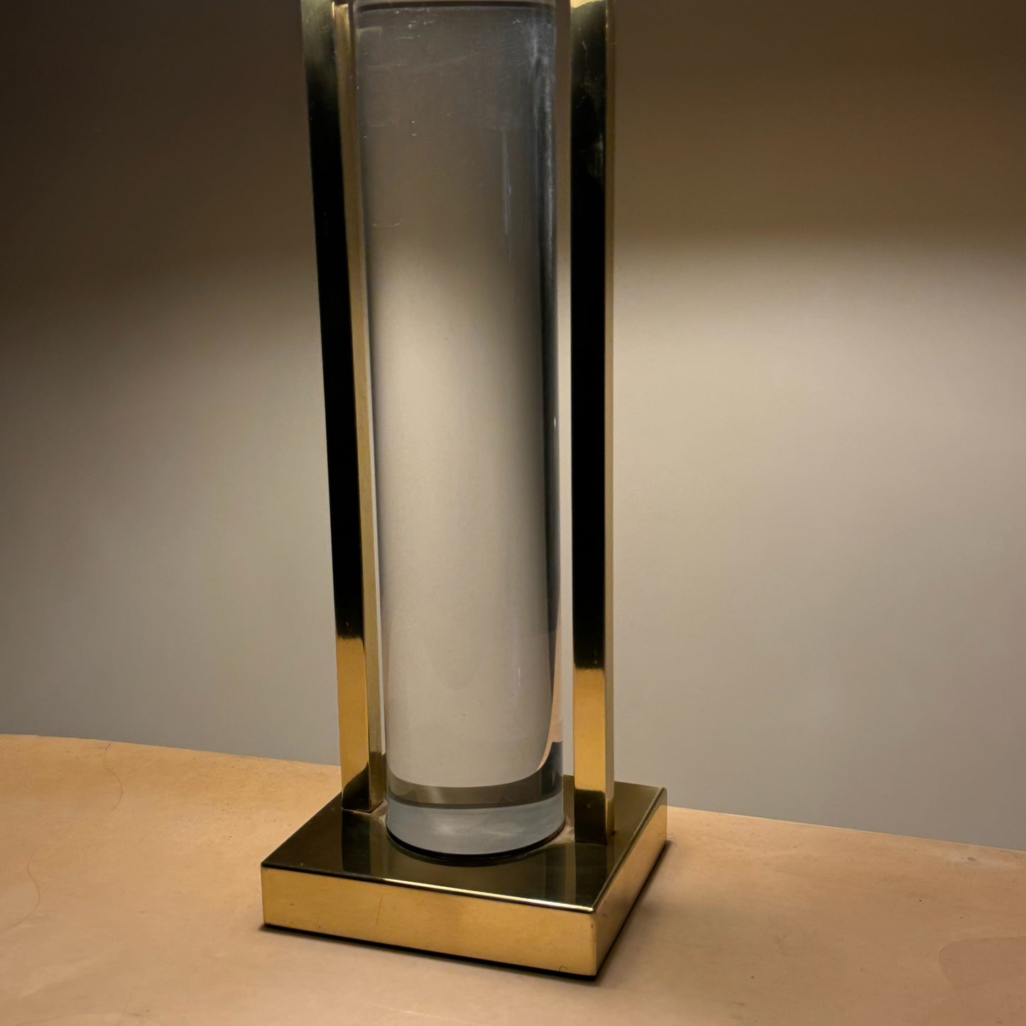 Charles Hollis Jones Lucite Lamp