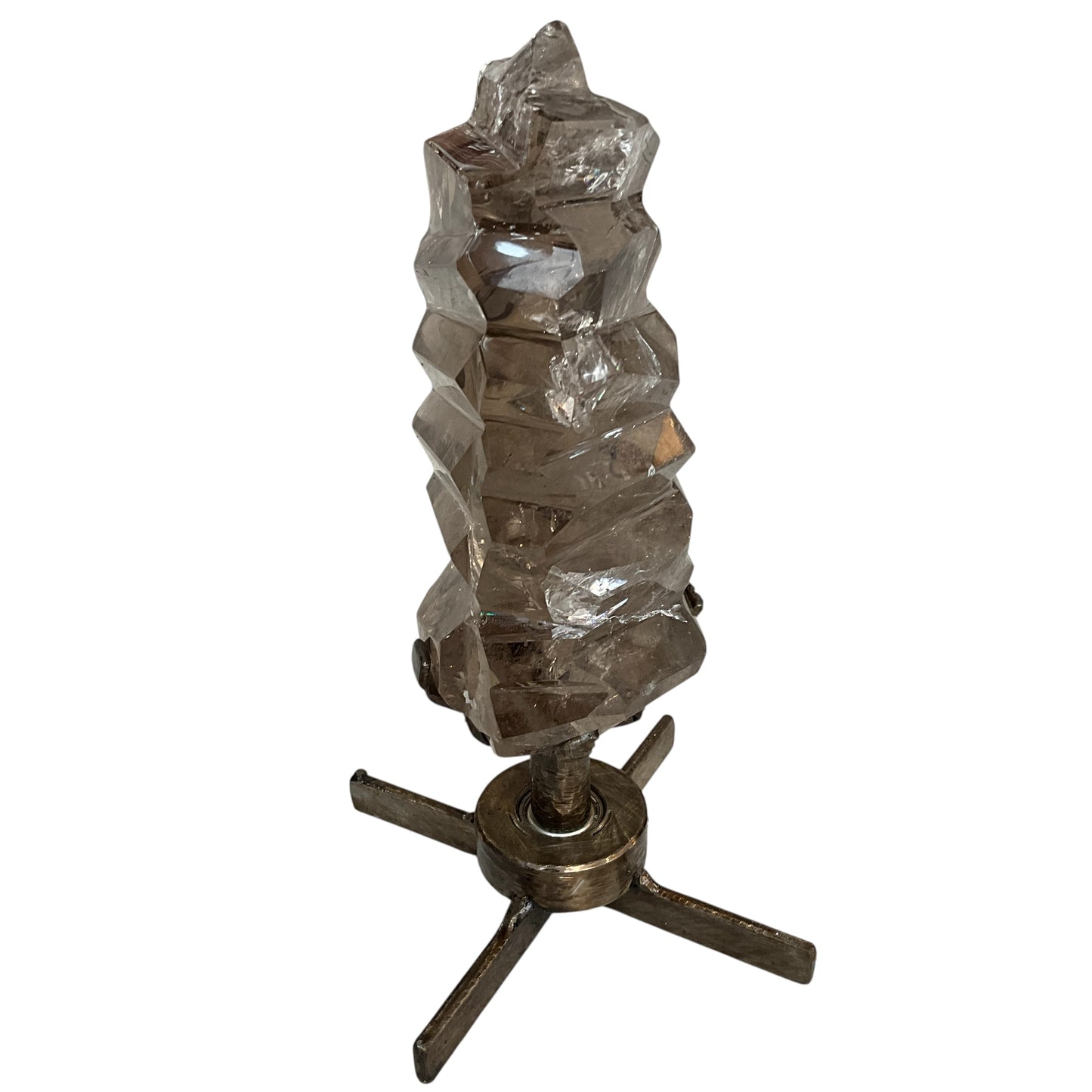 Smoky Quartz Crystal on Spinning Stand Medium