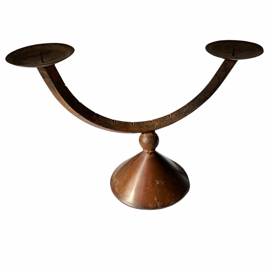 Iron Double Candle Holder