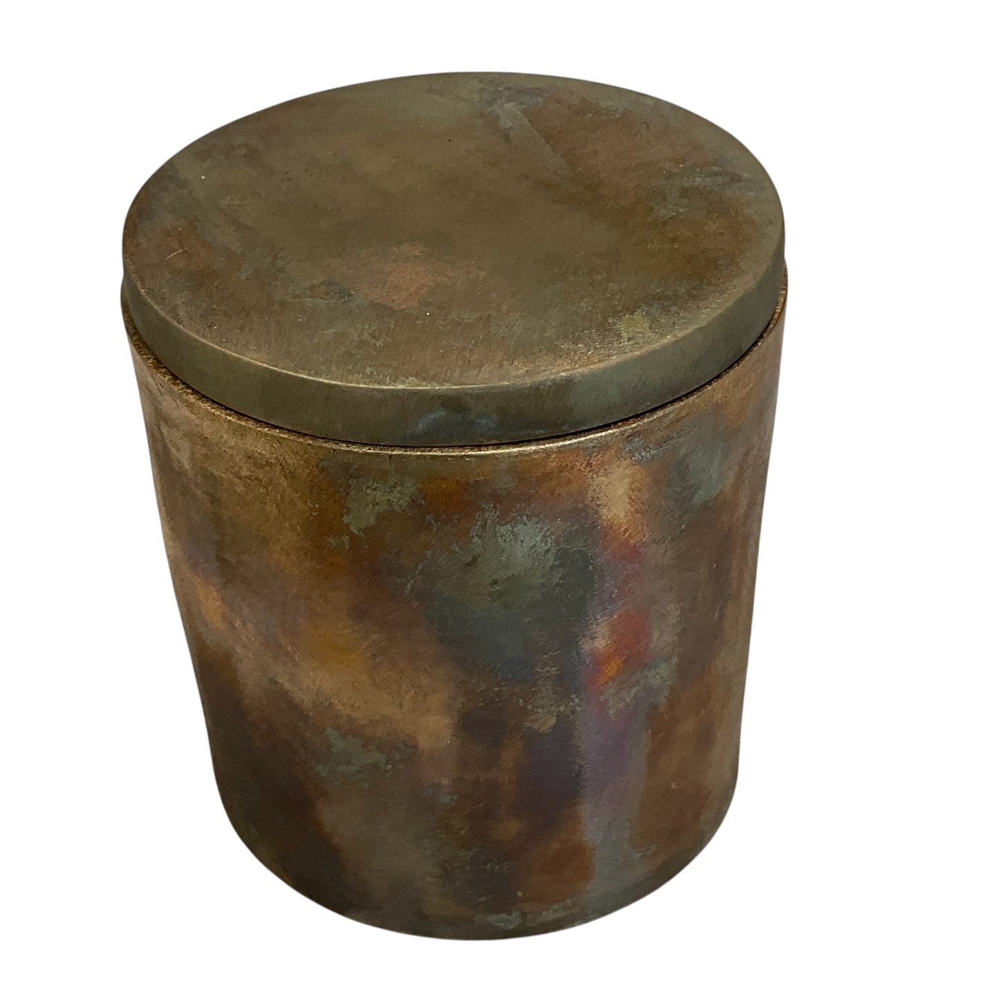#B Solid Bronze Gardenia Candle with Lid