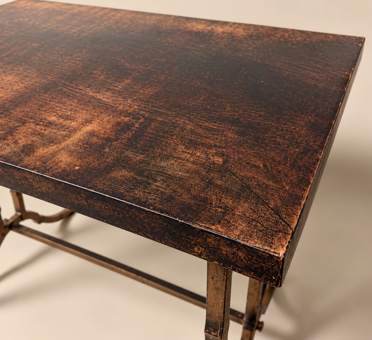 Pair of Aldo Tura Goat Skin Side Tables