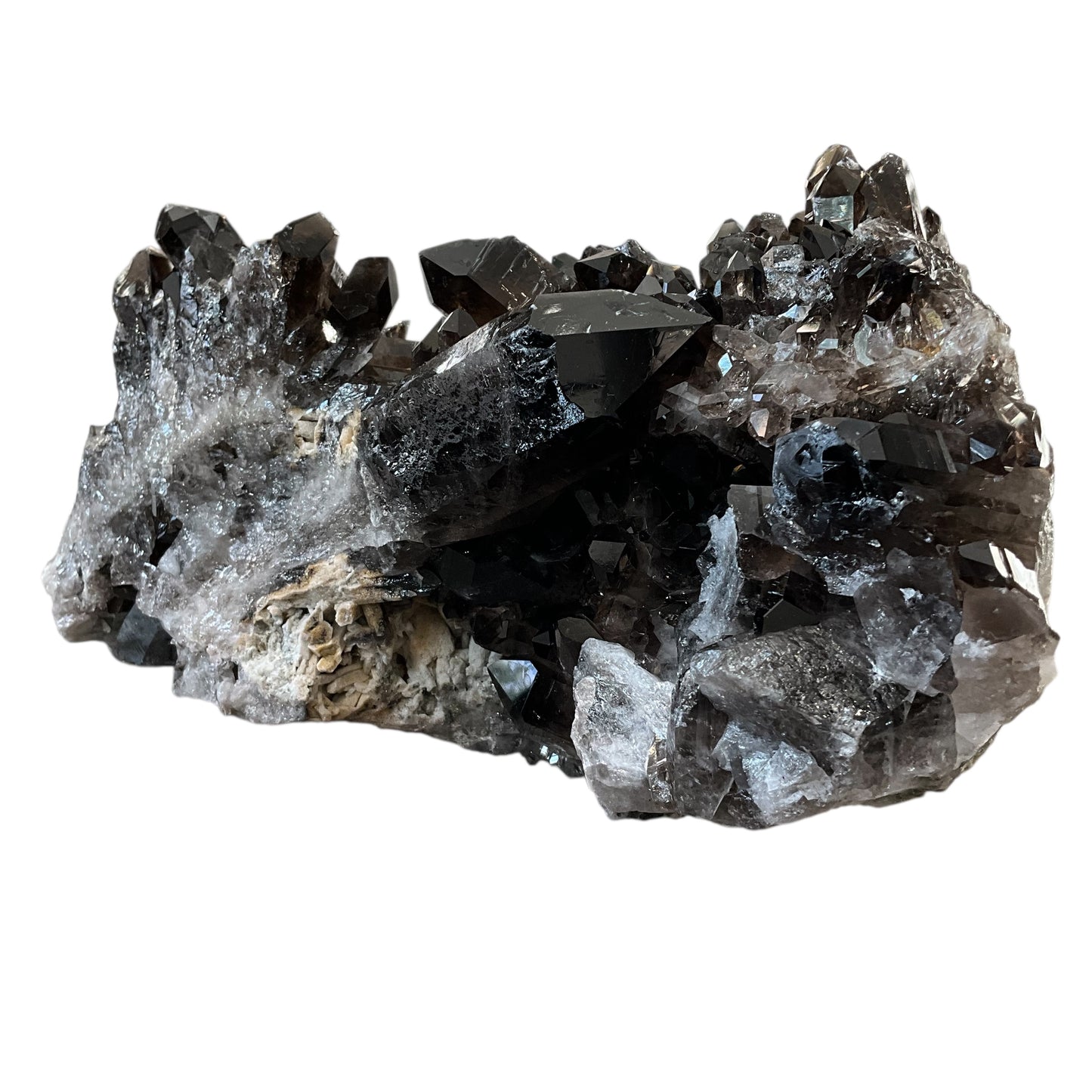 Smoky Quartz Crystal Cluster Large