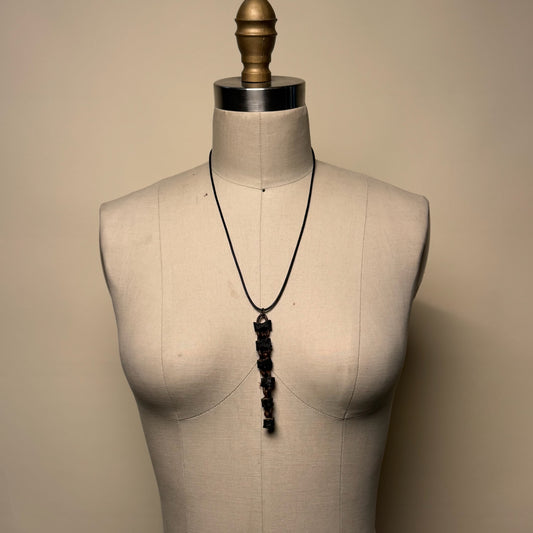 Hand Made Kelp Charm on Leather Necklace