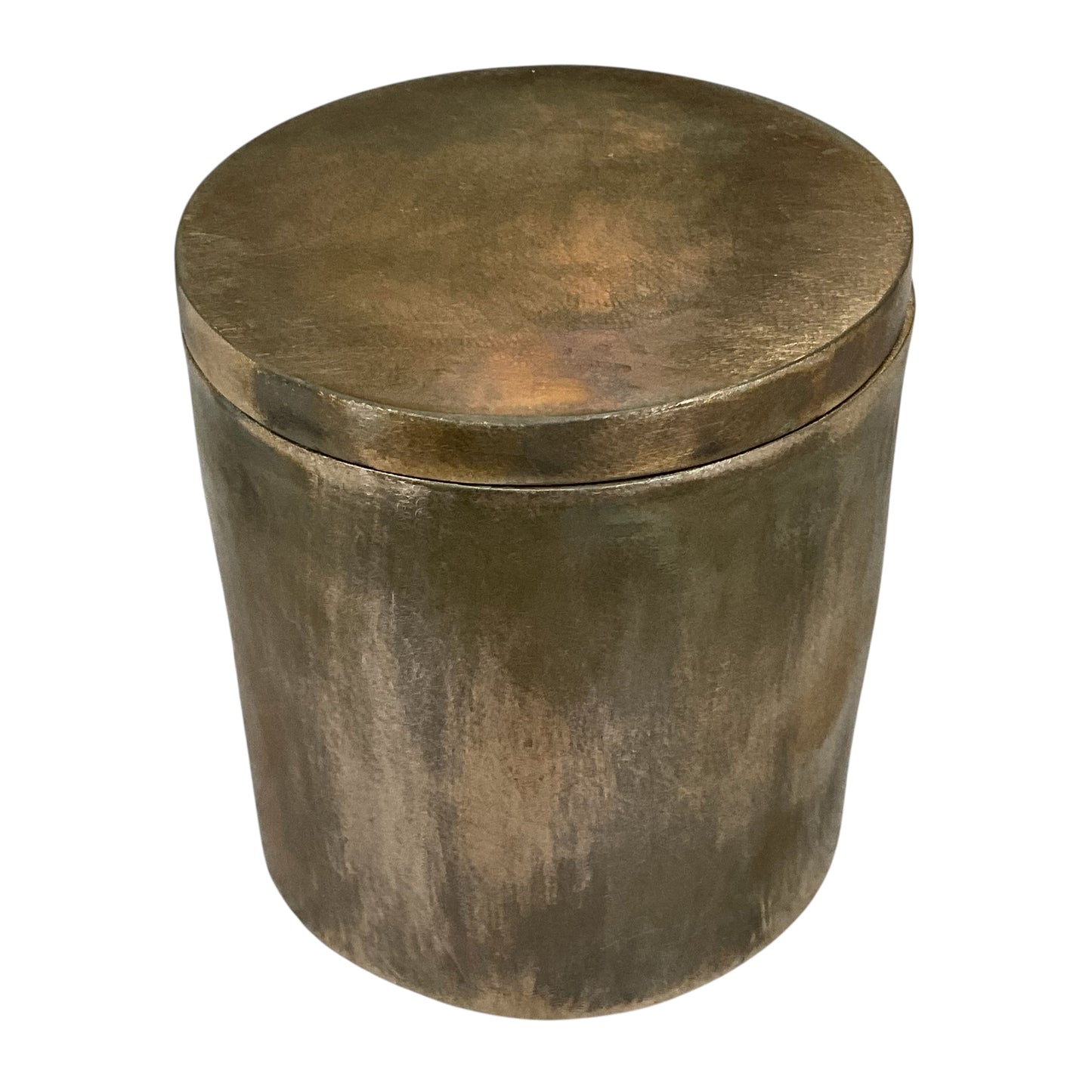 #F Solid Bronze Gardenia Candle with Lid