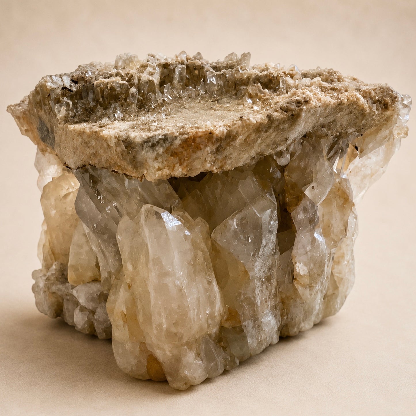 XXL Quartz Crystal Cluster w/Generators & "Shelf"