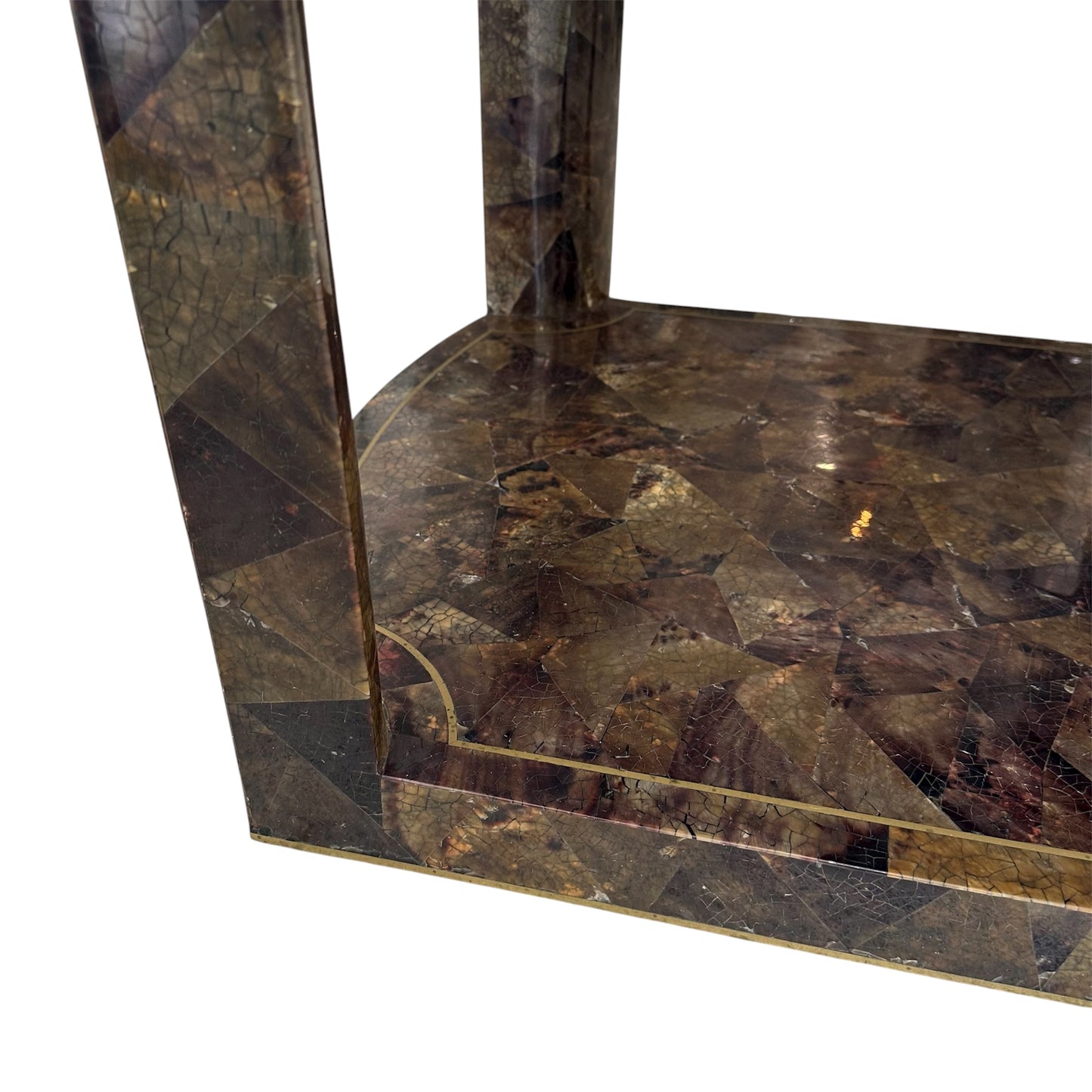 Maitland Smith Tessellated Pen Shell Side Table