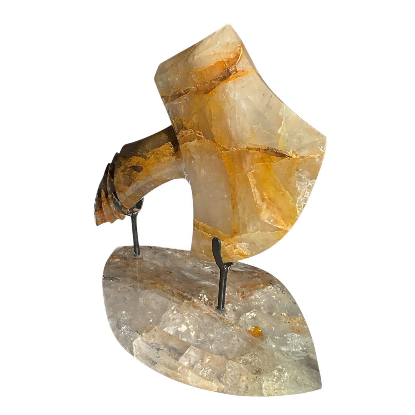 Hatchet #2 Hematoid Crystal with Crystal Base