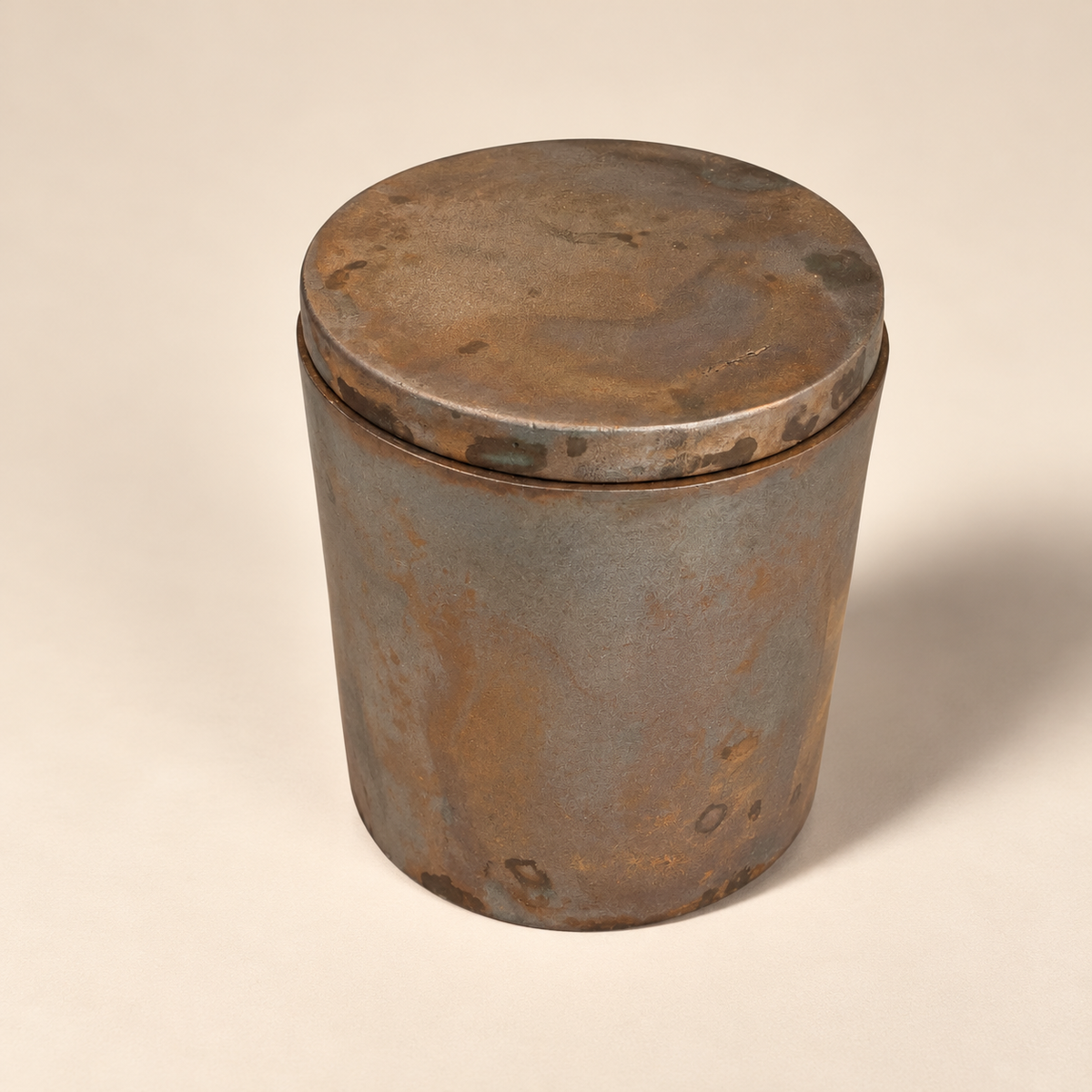 Solid Bronze Gardenia Candle with Lid  #T