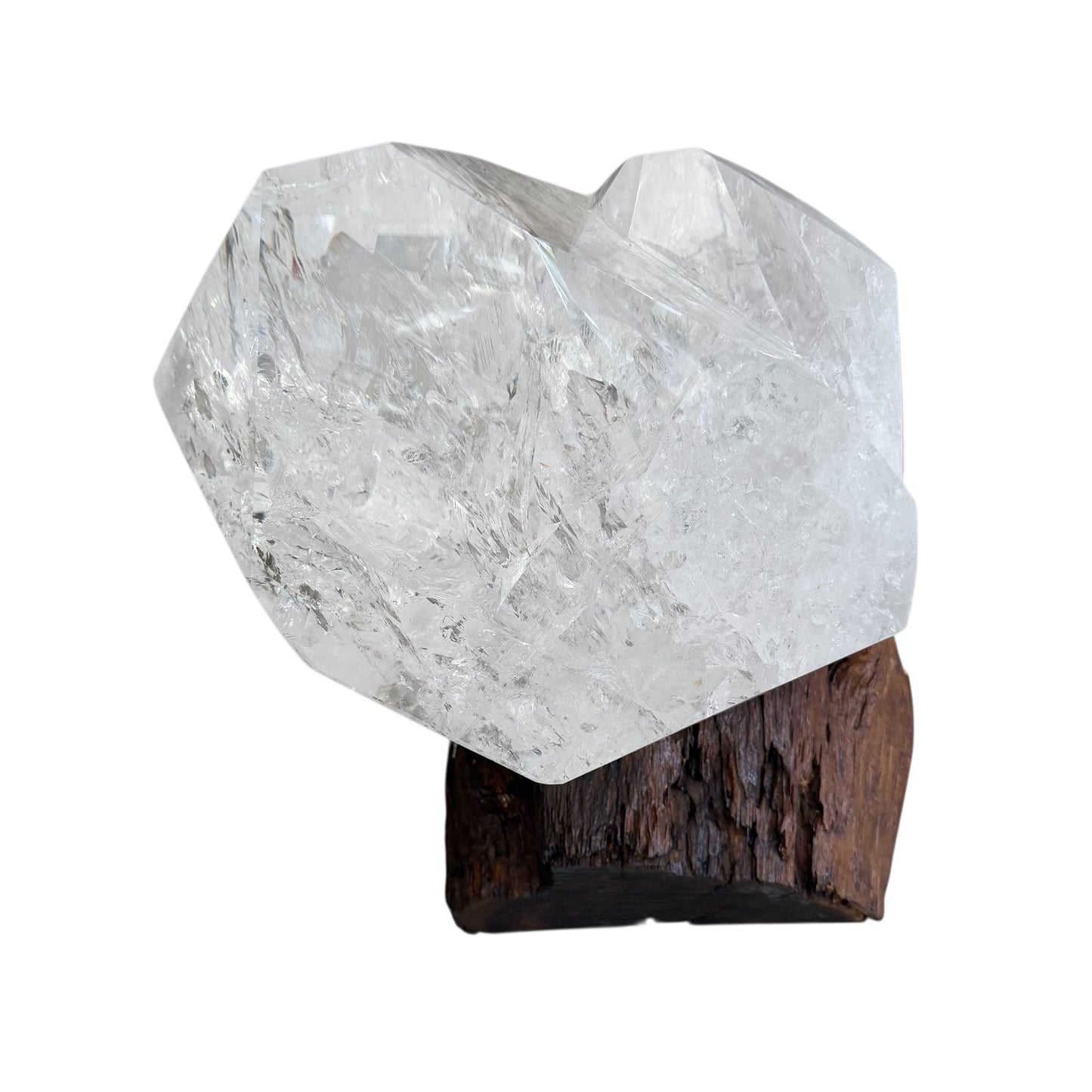 XL Quartz Crystal on Custom Wood Base